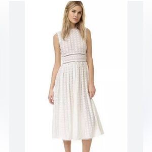 Zimmermann Zephyr Broderie Cotton/Silk Midi Dress